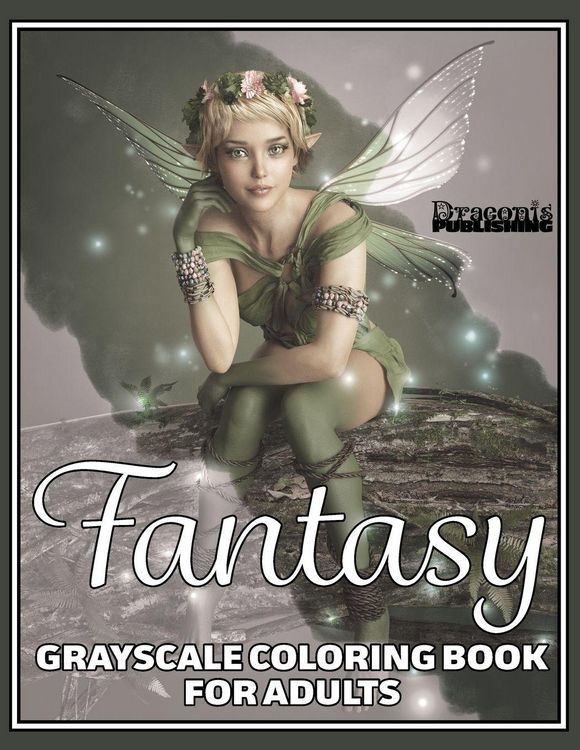 Produktbild: Fantasy Grayscale Coloring Book for Adults