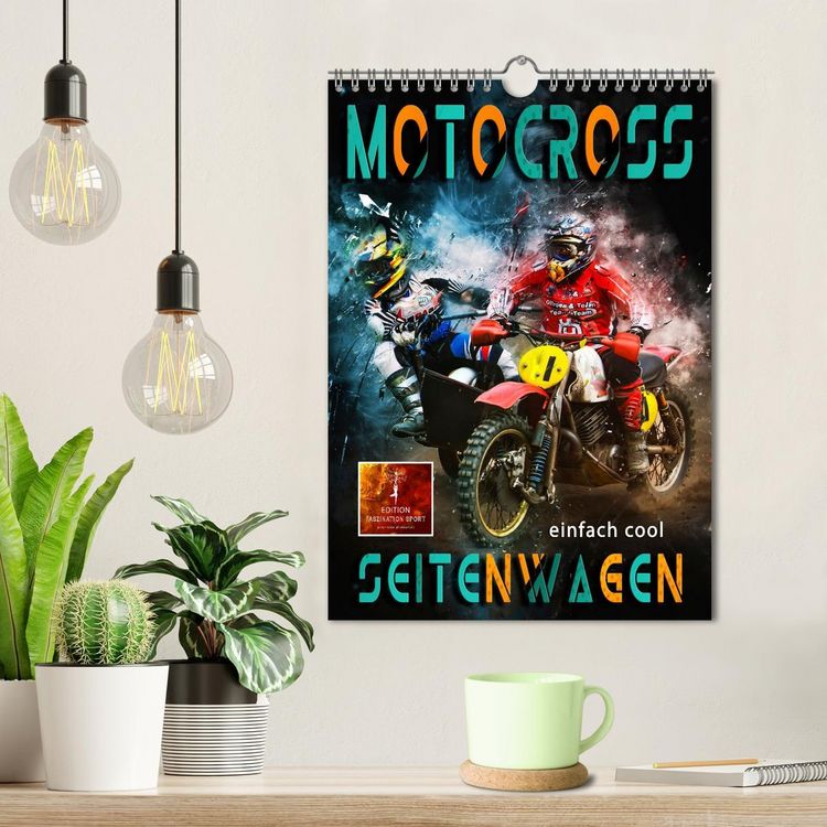 Produktbild: Motocross Seitenwagen - einfach cool (Wandkalender 2026 DIN A4 hoch), CALVENDO Monatskalender