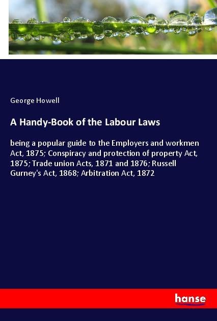 Produktbild: A Handy-Book of the Labour Laws