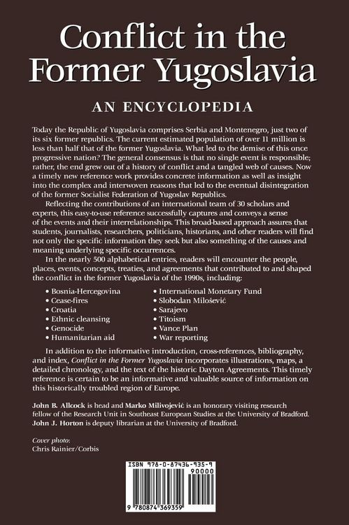 Produktbild: Conflict in the Former Yugoslavia
