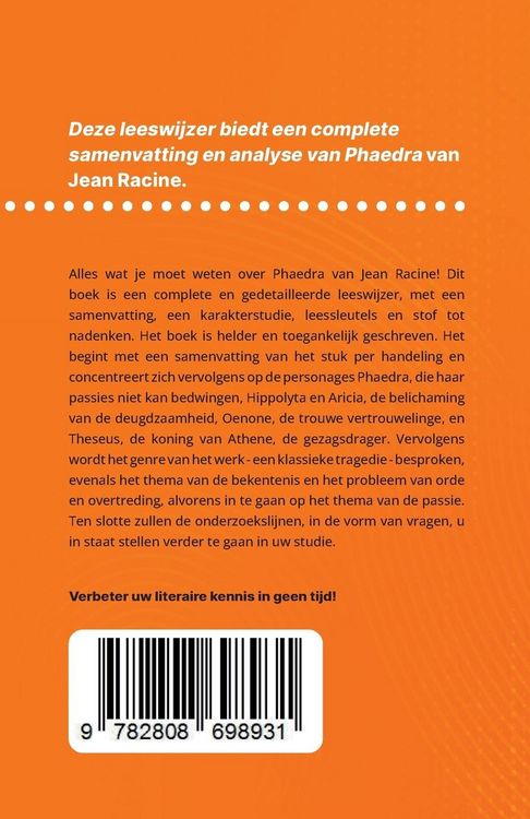 Produktbild: Phaedra van Jean Racine (Boekanalyse)