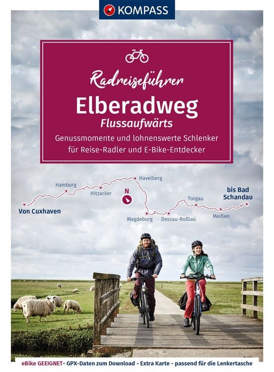 Produktbild: KOMPASS Radreiseführer Elberadweg von Cuxhaven bis Bad Schandau