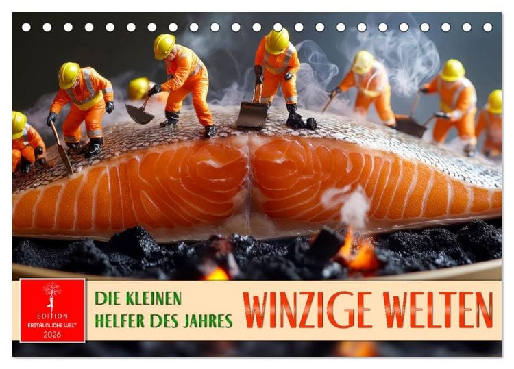 Produktbild: Winzige Welten - die kleinen Helfer des Jahres (Tischkalender 2026 DIN A5 quer), CALVENDO Monatskalender