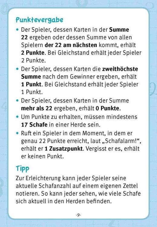 Schafalarm. Ein Denk- und Zahlenspiel