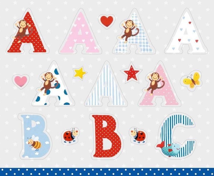 Produktbild: Stickerbuch - BabyGl&uuml;ck - Buchstaben-Sticker