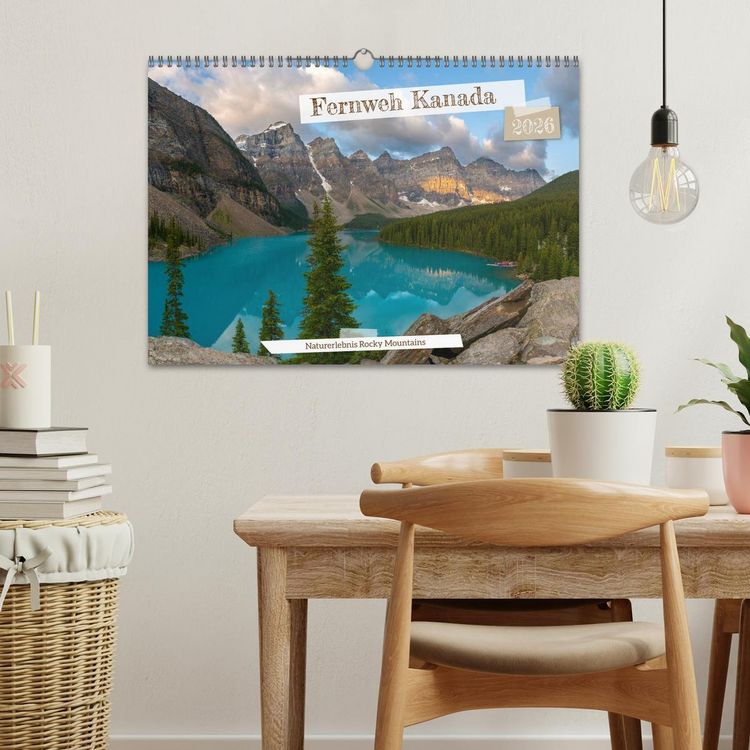 Produktbild: Fernweh Kanada - Naturerlebnis Rocky Mountains (Wandkalender 2026 DIN A3 quer), CALVENDO Monatskalender