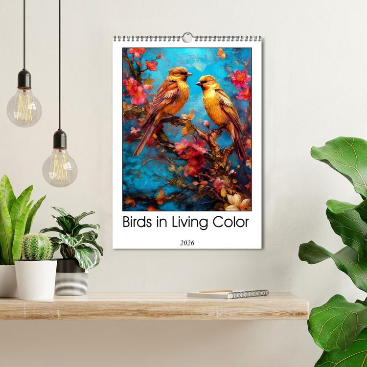 Produktbild: Birds in Living Color (Wall Calendar 2026 DIN A3 portrait), CALVENDO 12 Month Wall Calendar