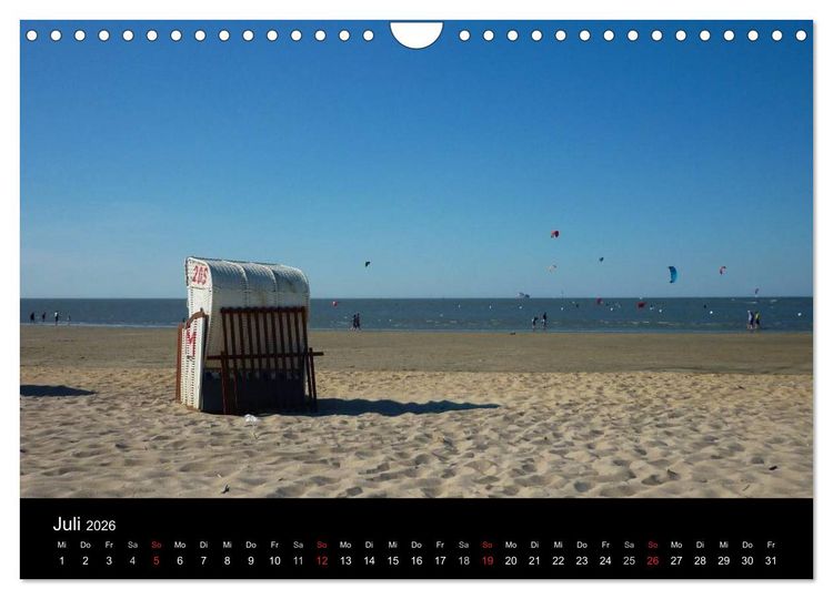 Produktbild: An der Nordsee (Wandkalender 2026 DIN A4 quer), CALVENDO Monatskalender