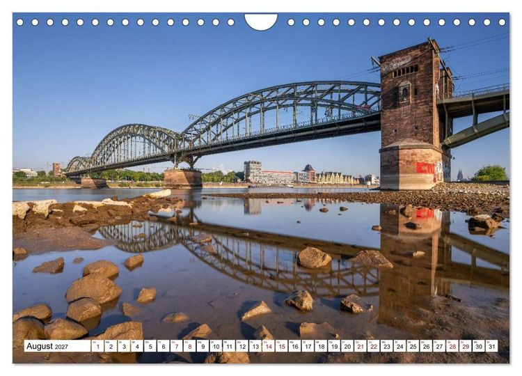 Produktbild: Urbane Impressionen: Domstadt K&ouml;ln - Lebensgef&uuml;hl am Rhein (Wandkalender 2027 DIN A4 quer), CALVENDO Monatskalender