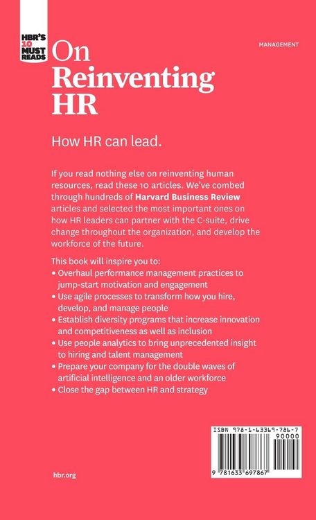 Produktbild: HBR's 10 Must Reads on Reinventing HR (with bonus article "People Before Strategy" by Ram Charan, Dominic Barton, and Dennis Carey)