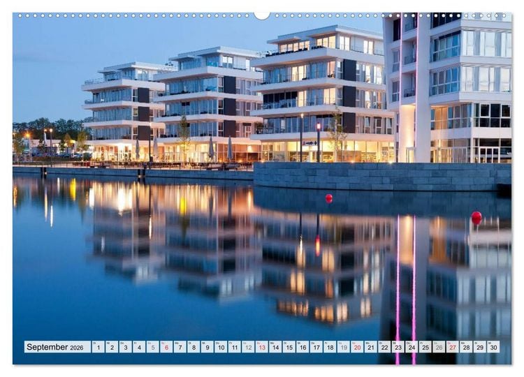 Produktbild: Das Ruhrgebiet bei Nacht (hochwertiger Premium Wandkalender 2026 DIN A2 quer), Kunstdruck in Hochglanz