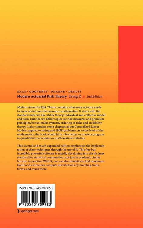 Produktbild: Modern Actuarial Risk Theory