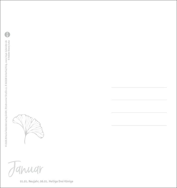 Produktbild: Augenblicke voller Zuversicht Postkartenkalender 2027