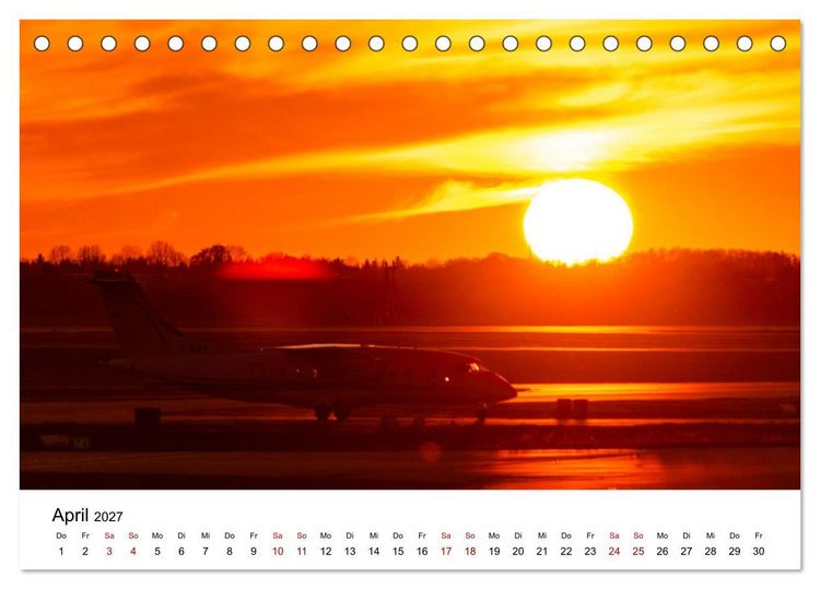 Produktbild: Die Welt der Privatjets (Tischkalender 2027 DIN A5 quer), CALVENDO Monatskalender
