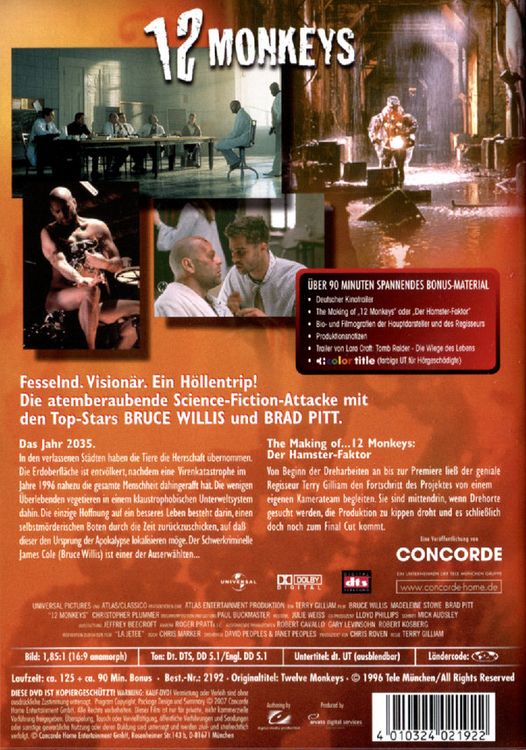 Produktbild: 12 Monkeys (Remastered)