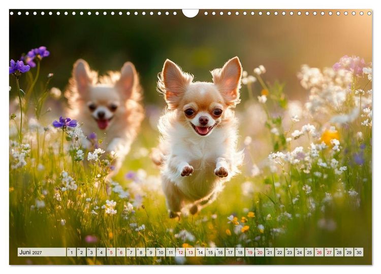 Produktbild: Niedliche Chihuahuas (Wandkalender 2027 DIN A3 quer), CALVENDO Monatskalender