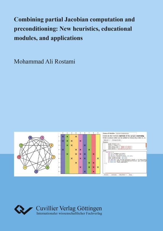Produktbild: Combining partial Jacobian computation and preconditioning: New heuristics, educational modules, and applications