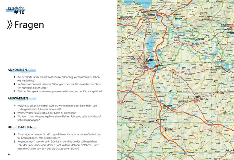 Produktbild: Landkarten-R&auml;tselreise Deutschland