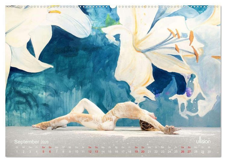 Produktbild: Farbspiele &ndash; Akt in Wei&szlig; (Wandkalender 2026 DIN A2 quer), CALVENDO Monatskalender