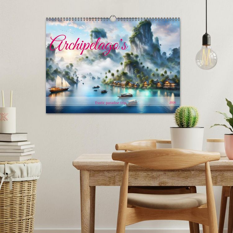 Produktbild: Archipelago's Exotic paradise trip (Wall Calendar 2026 DIN A3 landscape), CALVENDO 12 Month Wall Calendar