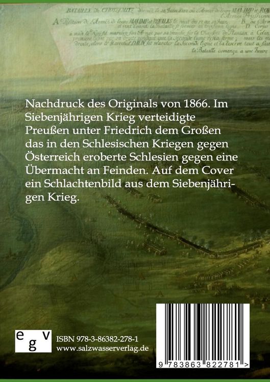 Produktbild: Geschichte des Siebenj&auml;hrigen Krieges in Deutschland