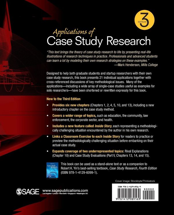 Produktbild: Applications of Case Study Research