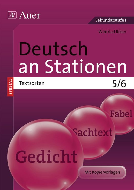 Produktbild: Deutsch an Stationen SPEZIAL Textsorten 5-6