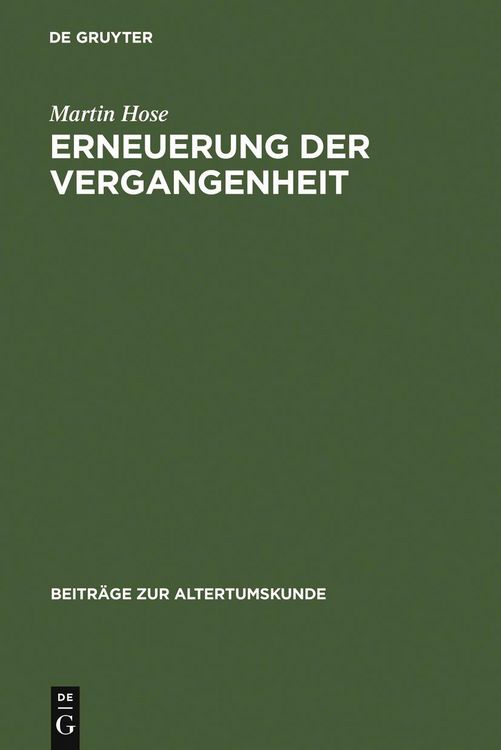 Produktbild: Erneuerung der Vergangenheit