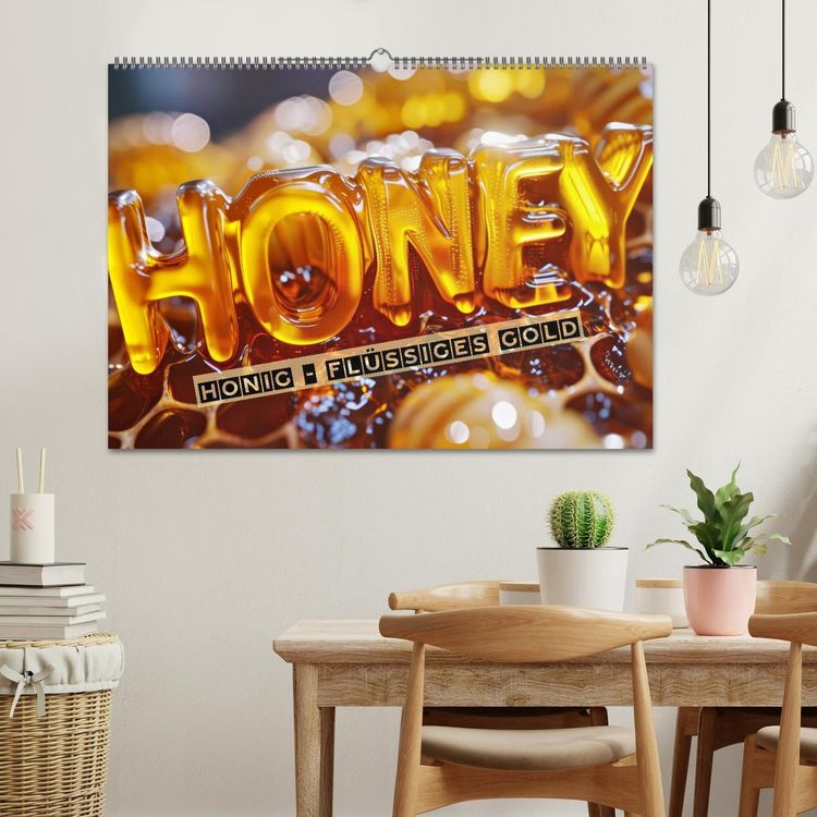 Produktbild: HONIG - fl&uuml;ssiges Gold (Wandkalender 2026 DIN A2 quer), CALVENDO Monatskalender
