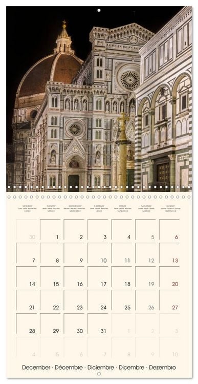 Produktbild: FLORENCE Impressions by day and night (Wall Calendar 2026 12 &times; 12 Inch) CALVENDO 12 Month Wall Calendar