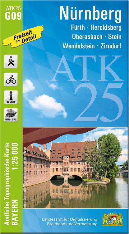 Produktbild: ATK25-G09 N&uuml;rnberg (Amtliche Topographische Karte 1:25000)