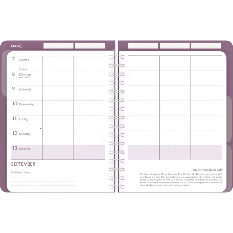 Produktbild: Familienplaner-Buch Glamour 2026 - Diary - Buchkalender - Taschenkalender - 17,5x23,1