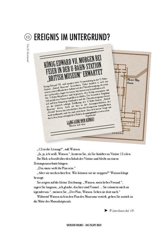 Produktbild: Sherlock Holmes - Das Escape Buch 2
