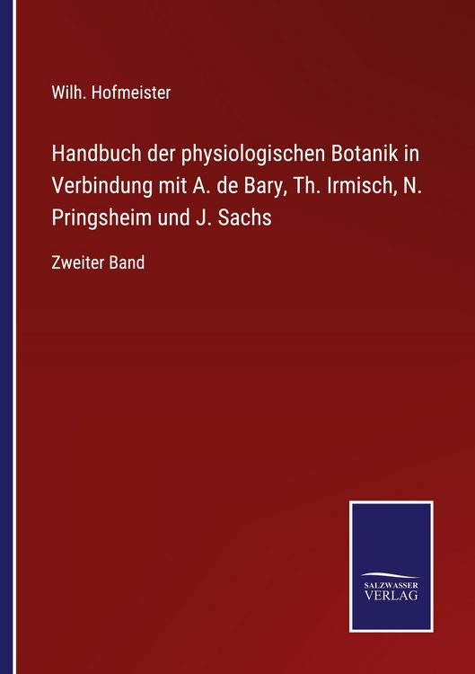 Produktbild: Handbuch der physiologischen Botanik in Verbindung mit A. de Bary, Th. Irmisch, N. Pringsheim und J. Sachs