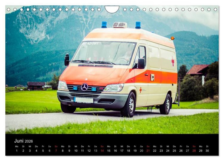 Produktbild: Einsatzfahrzeuge - Bayern (Wandkalender 2026 DIN A4 quer), CALVENDO Monatskalender
