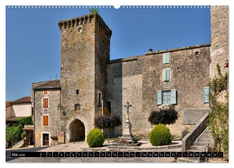 Produktbild: Frankreichs wehrhafter S&uuml;den - Festungen und Wehranlagen im Languedoc-Roussillon (hochwertiger Premium Wandkalender 2026 DIN A2 quer), Kunstdruck in Hochglanz