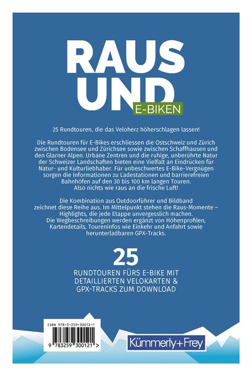 Produktbild: Kümmerly+Frey Raus und E-Biken Ostschweiz & Zürich - E-Bikeführer