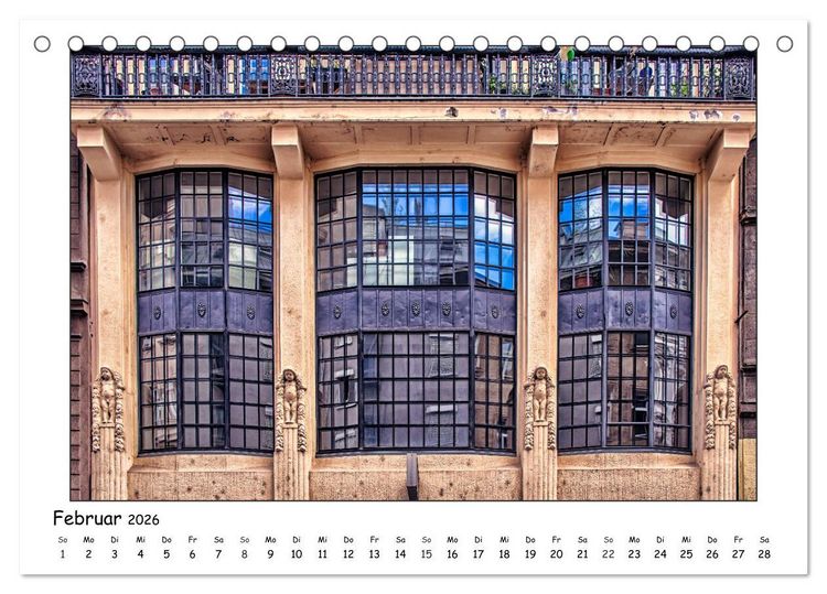 Produktbild: Wiener Jugendstil-Fassaden (Tischkalender 2026 DIN A5 quer), CALVENDO Monatskalender