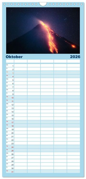 Produktbild: Familienplaner 2026 - Unglaubliche Natur - Landschaften aus unserer wunderbaren Welt mit 5 Spalten (Wandkalender, 21 x 45 cm) CALVENDO