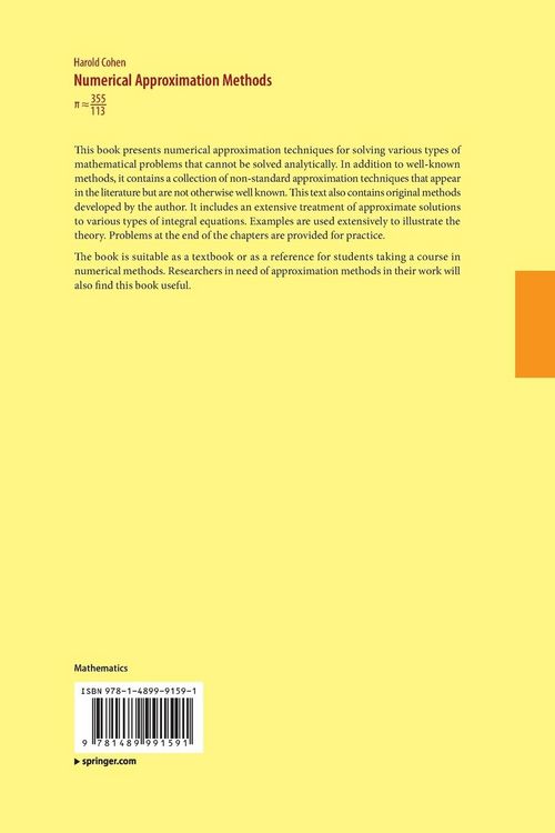 Produktbild: Numerical Approximation Methods