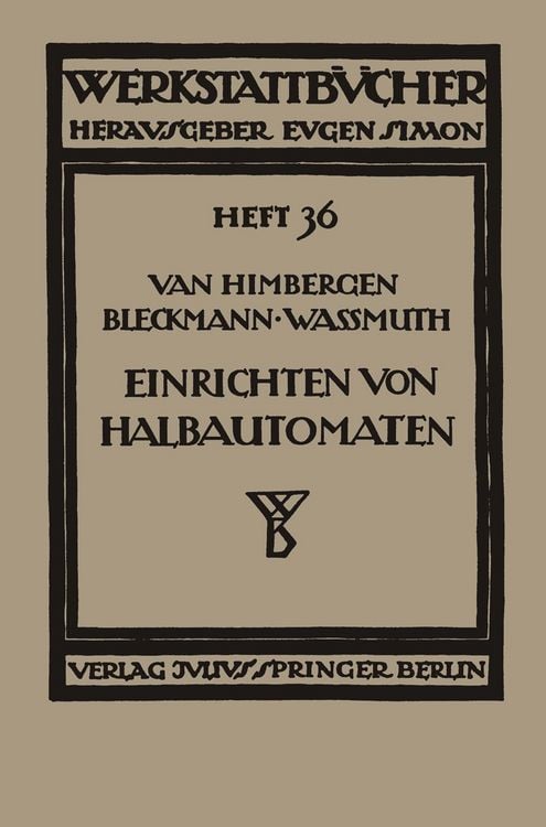 Produktbild: Das Einrichten von Halbautomaten