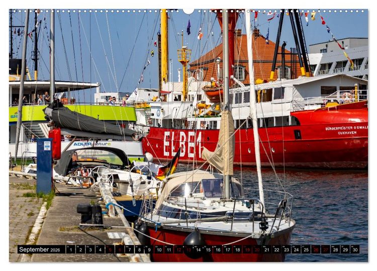 Produktbild: Feuerschiff Elbe 1 - In der Hansestadt Wismar (Wandkalender 2026 DIN A2 quer), CALVENDO Monatskalender