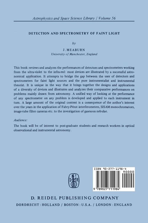Produktbild: Detection and Spectrometry of Faint Light