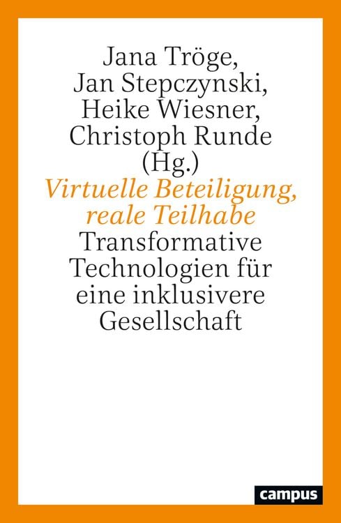 Produktbild: Virtuelle Beteiligung, reale Teilhabe