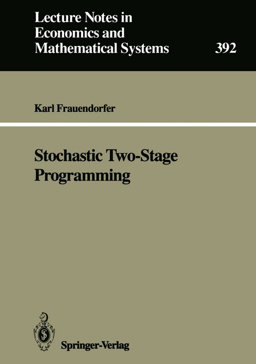 Produktbild: Stochastic Two-Stage Programming
