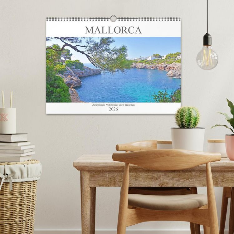 Produktbild: Mallorca - Azurblaues Mittelmeer zum Tr&auml;umen (Wandkalender 2026 DIN A3 quer), CALVENDO Monatskalender