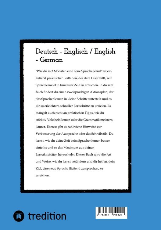 Produktbild: Wie du in 3 Monaten eine neue Sprache lernst - bilingual