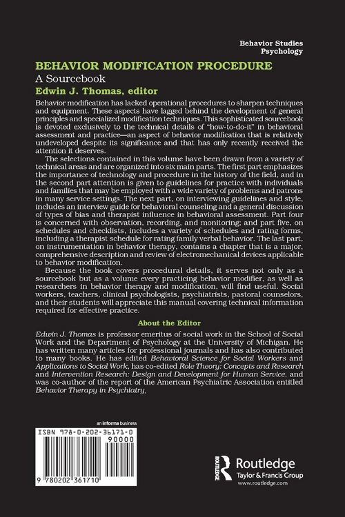Produktbild: Behavior Modification Procedure