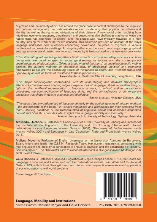 Produktbild: Language, Migration and Social Inequalities