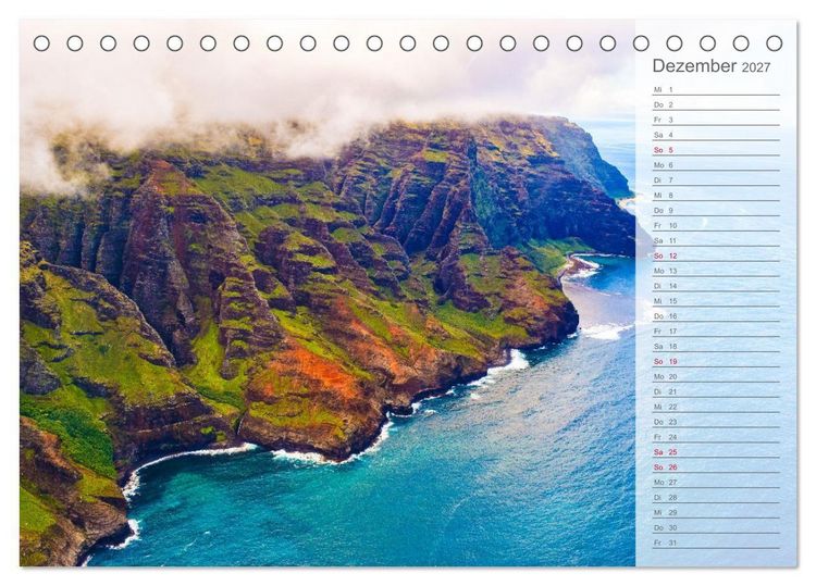 Produktbild: Malerisches Hawaii (Tischkalender 2027 DIN A5 quer), CALVENDO Monatskalender